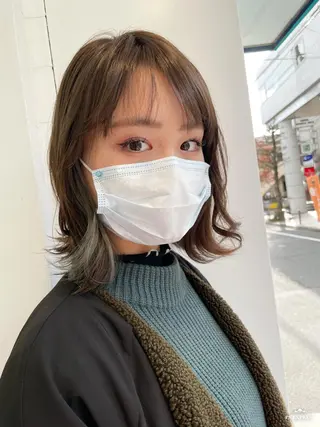 ミディアム カラー 福島成美/髪質改善 縮毛矯正/カラーのヘアスタイル