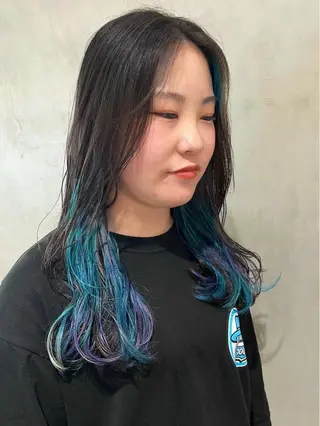 ロング カラー 顔まわり/暖色 可愛い特化🎀ゆうなのヘアスタイル