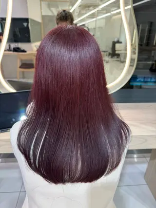 ロング カラー 韓国レイヤー/ 顔まわり/西野和裕のヘアスタイル