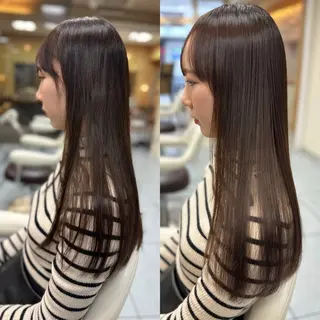 ロング パーマ 髪質改善/縮毛矯正 /ブリーチ矯正/岡部のヘアスタイル