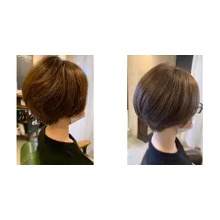 ショート カラー ✨縮毛矯正✨髪質改善 ナカシマ ユミのヘアスタイル