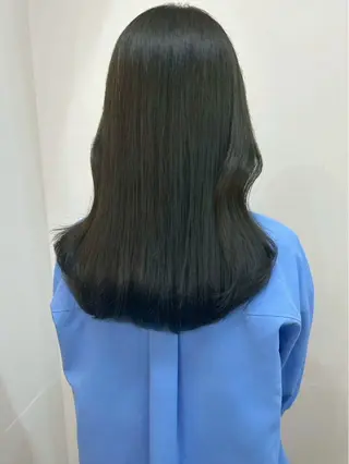 セミロング カラー､縮毛矯正 募集中🖤/横浜のヘアスタイル