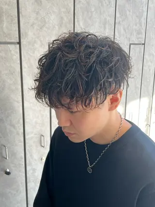 ショート パーマ メンズ Hair salon en所属・小松崎 翔太のヘアスタイル