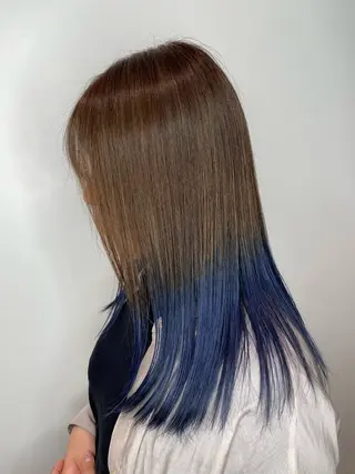 セミロング カラー パーマ ヘアアレンジ メンズ キッズ HairSignature所属・ブリーチ指名神戸 No.1美容師RENのヘアスタイル