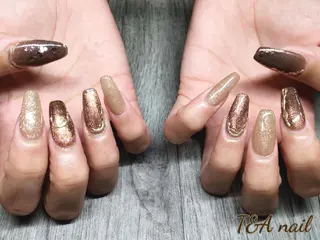 ロング ネイル T&A nailのネイルデザイン