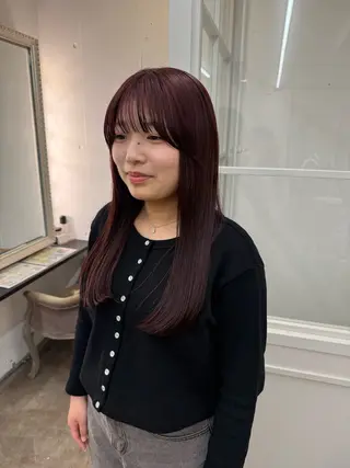 カラー ハセガワ レナのヘアスタイル