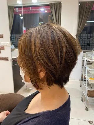 ショート ショートボブ✨️ 池田芽生のヘアスタイル