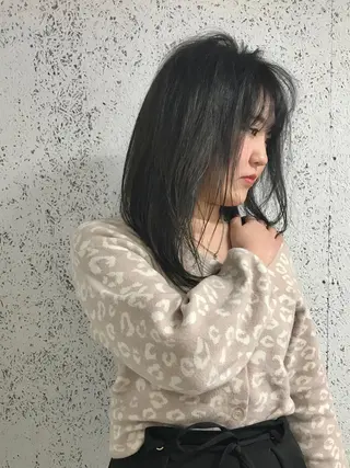 セミロング カラー steed tokyo所属・KOOKI スティードトーキョーのヘアスタイル