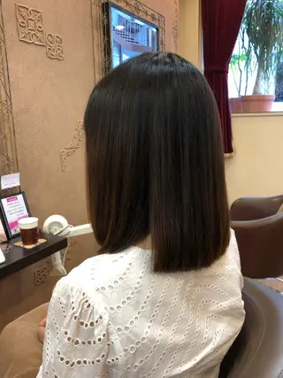 セミロング パーマ ［パサつき改善］＊ 髪質改善ケアサロン＊のヘアスタイル