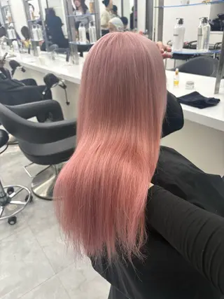 カラー ハイトーン/透明感 艶カラー/SAKI‎のヘアスタイル