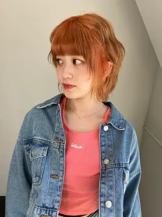 ミディアム カラー パーマ ヘアアレンジ 🌼memoto 東三国店🌼のマツエク・マツパデザイン