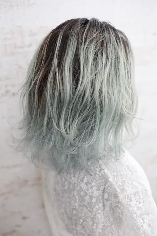 ミディアム カラー ケアブリーチ /髪質 改善/古橋圭史郎のヘアスタイル