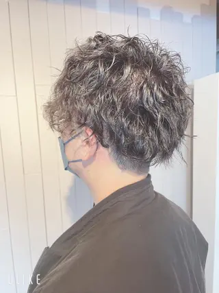 ショート パーマ メンズ ❣️モードケイズ塚口 和田一将のヘアスタイル