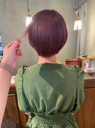 ショート カラー 中村 彩乃のヘアスタイル