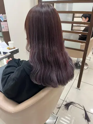 セミロング 羽エクステ/シール エクステ/横浜駅5分のヘアスタイル