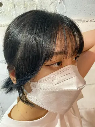 ミディアム カラー 【韓国レイヤー特化 ハッシュカット】のヘアスタイル