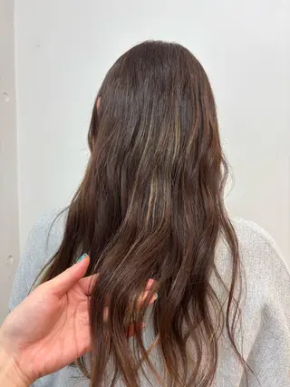 ロング カラー みぞぐち じゅりのヘアスタイル