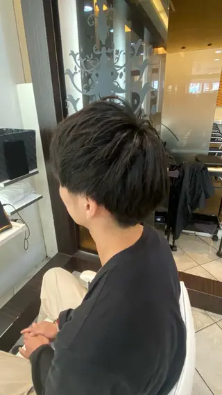 メンズ seina🩰 ブリーチ/ヘアセットのヘアスタイル