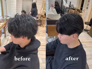 メンズ hidero/渋谷/ メンズカット/パーマのヘアスタイル