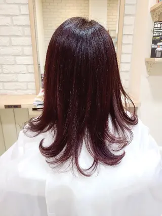セミロング カラー 川崎 敏智のヘアスタイル