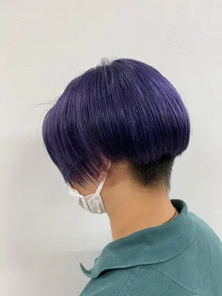 カラー メンズ 長妻莉央/縮毛矯正 髪質改善カラーのヘアスタイル