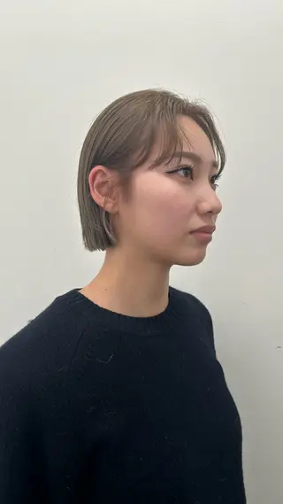 ショート カラー 名古屋栄/ブリーチ/ ボブ🧃木下桃嘉のヘアスタイル