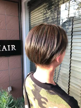 ショート カラー RICHAIR　山﨑 直也のヘアスタイル