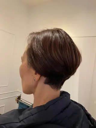 ショート カラー トリコヘアサロン 新井千智のヘアスタイル