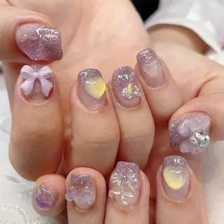 ミディアム 💜MIYA nail川崎店のネイルデザイン