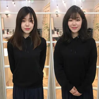 セミロング カラー NoWL所属・大人可愛いショート＊ NoWL栗原隆成のヘアスタイル