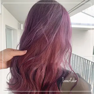 セミロング カラー ヘアアレンジ 💕ブリーチ/ヘアメ 🎀YUUKAのヘアスタイル