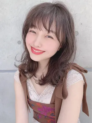 カラー 似合わせ💗骨格矯正 💗透明感カラー💗のヘアスタイル