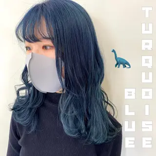 カラー エクステ ハイトーン 💭黒崎ハルカのヘアスタイル