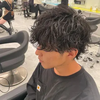 ショート カラー パーマ メンズ 【メンズサロン】 BLUCK 横浜のヘアスタイル