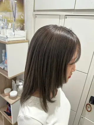 ミディアム カラー 波巻パーマ/毛流れ パーマ☘️りゅうせいのヘアスタイル