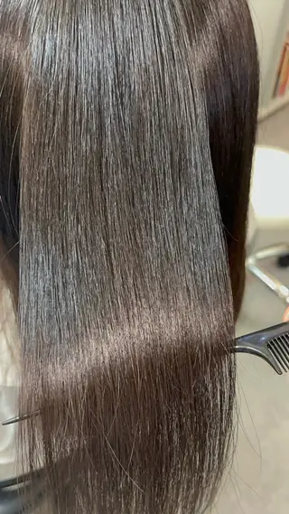 ロング 艶髪color💎髪 質改善ストレート大吉のヘアスタイル