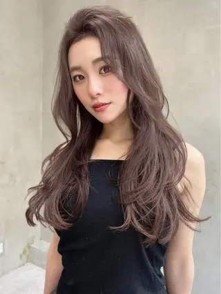 ロング 韓国ヘアNo.1🤎 レイヤー／いちかのヘアスタイル