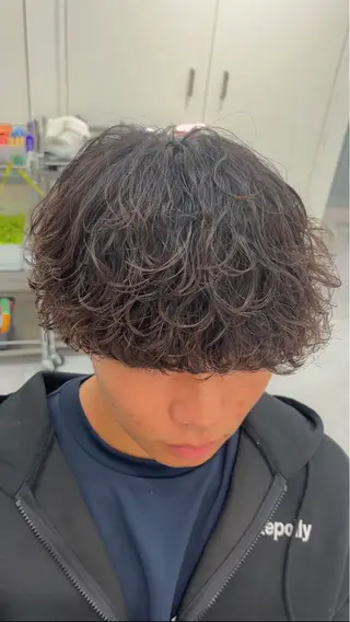 パーマ メンズ メンズ専門/パーマ 特化/栄/北出瑞貴のヘアスタイル