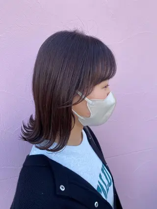 ミディアム カラー ヘアアレンジ 理想実現/ カラー特化🧸こころのヘアスタイル