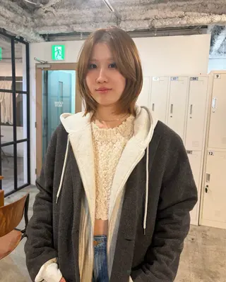 ミディアム 🧣misaki 透明感カラー🧣のヘアスタイル