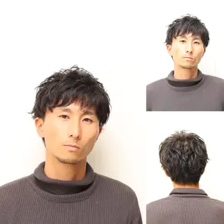 ミディアム HAIR&GROOMING YOSHIZAWA Inc.BANDAI所属・みよし まさとのヘアスタイル