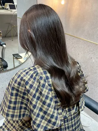 セミロング 新宿/韓国レイヤー/ 顔周りカット松本美晴のヘアスタイル