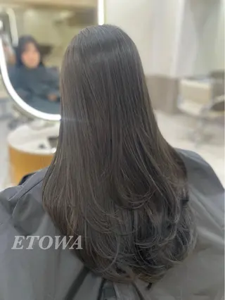 ロング 𝓝𝓪𝓷𝓪 くびれ/韓国風/新宿のヘアスタイル