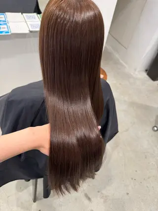 ロング カラー 萩原 紗妃のヘアスタイル