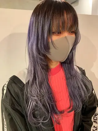 セミロング ハイトーンNo.1✨ パーマ✨イマイタツヤのヘアスタイル