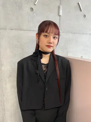 ロング ヘアアレンジ カコ/レイヤーカット ヘアアレンジのヘアスタイル