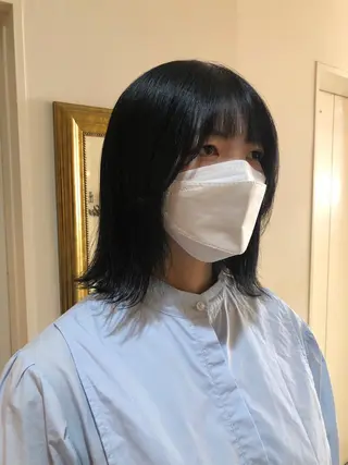 ミディアム ショート/パーマ/ カラー/FUKOのヘアスタイル