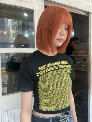 ミディアム ハイトーン/顔まわり レイヤー/YUKAのヘアスタイル