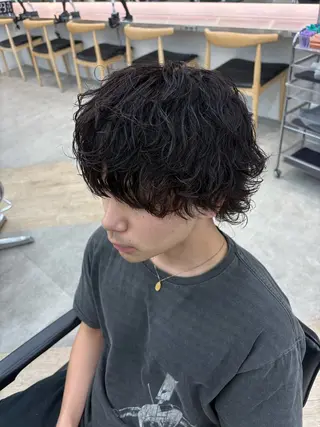 パーマ メンズ 🌀toa/波巻き✨ /メンズパーマ／栄のヘアスタイル