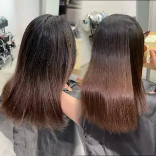 セミロング カラー 縮毛矯正特化/ 髪質改善/菊地菜々美のヘアスタイル